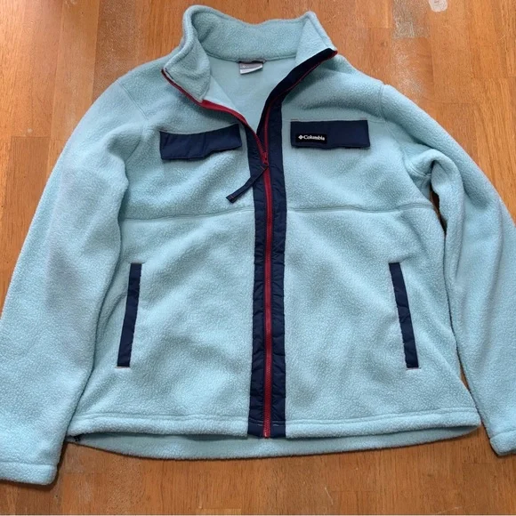 Columbia Women’s XXL Blue Fleece Jacket - Picture 1 of 3